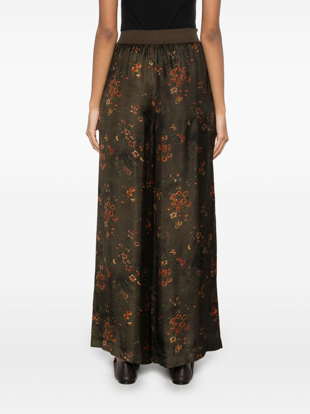 floral-print trousers - 4