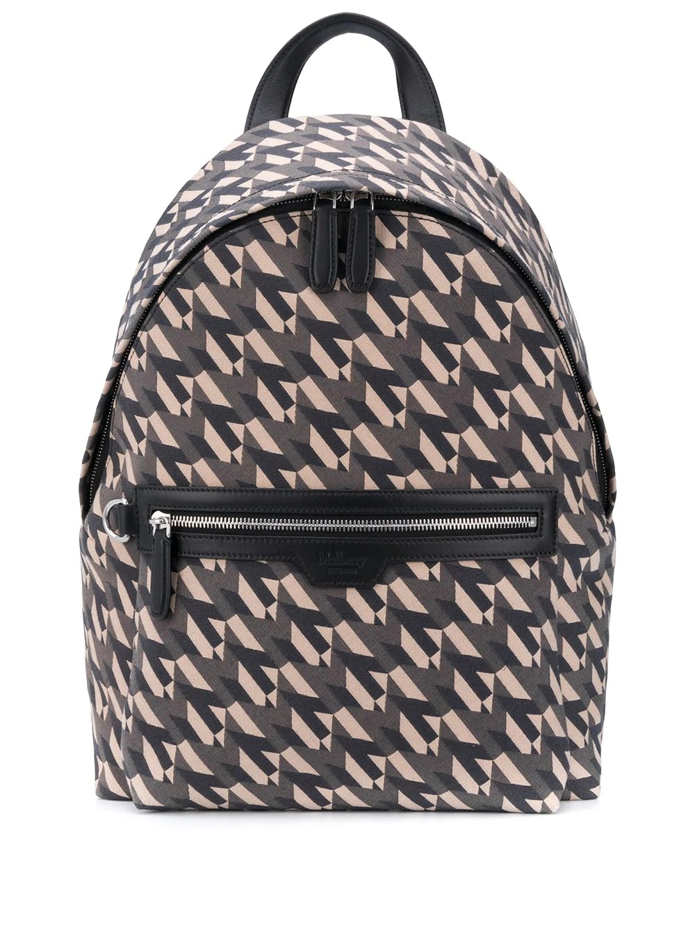 logo-print monogram backpack - 1