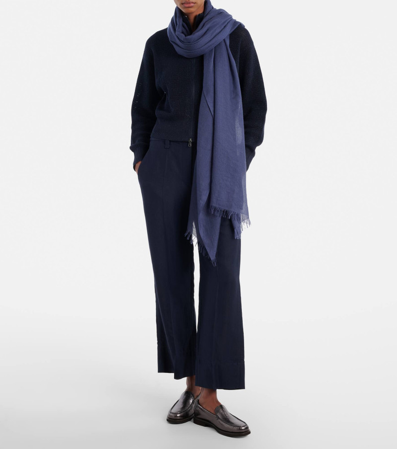 Brunello Cucinelli Cashmere and silk scarf outlook