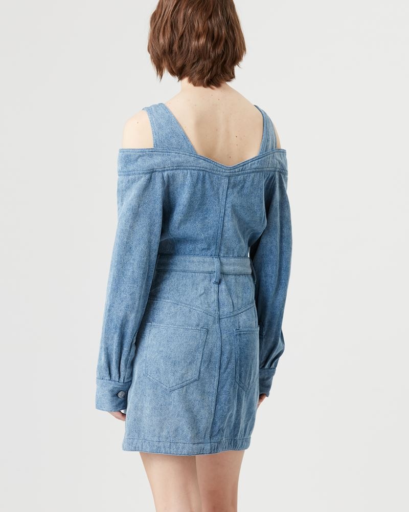 PELONA DENIM MINI DRESS - 5