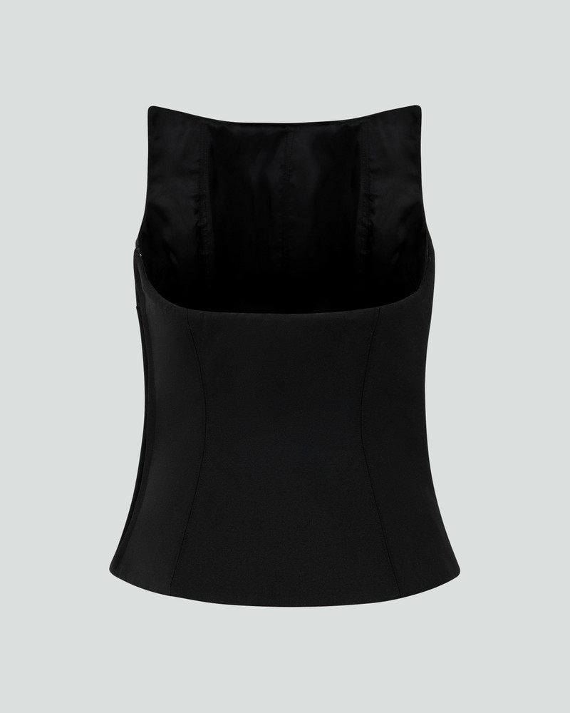 entire studios MANTLE CORSET BLACK WOOL outlook