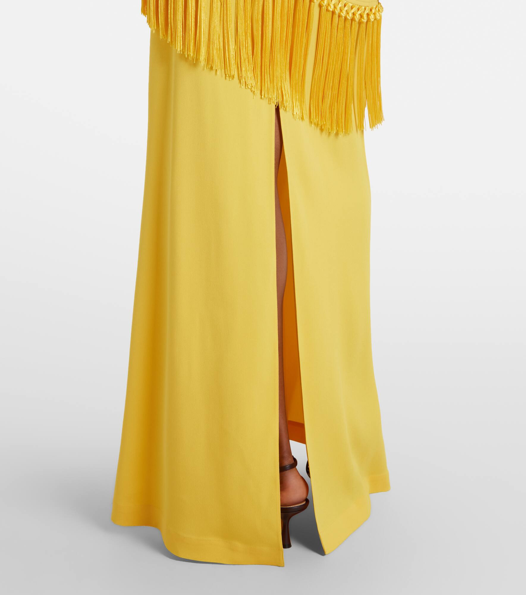 Meteora open-back crêpe cady gown - 6
