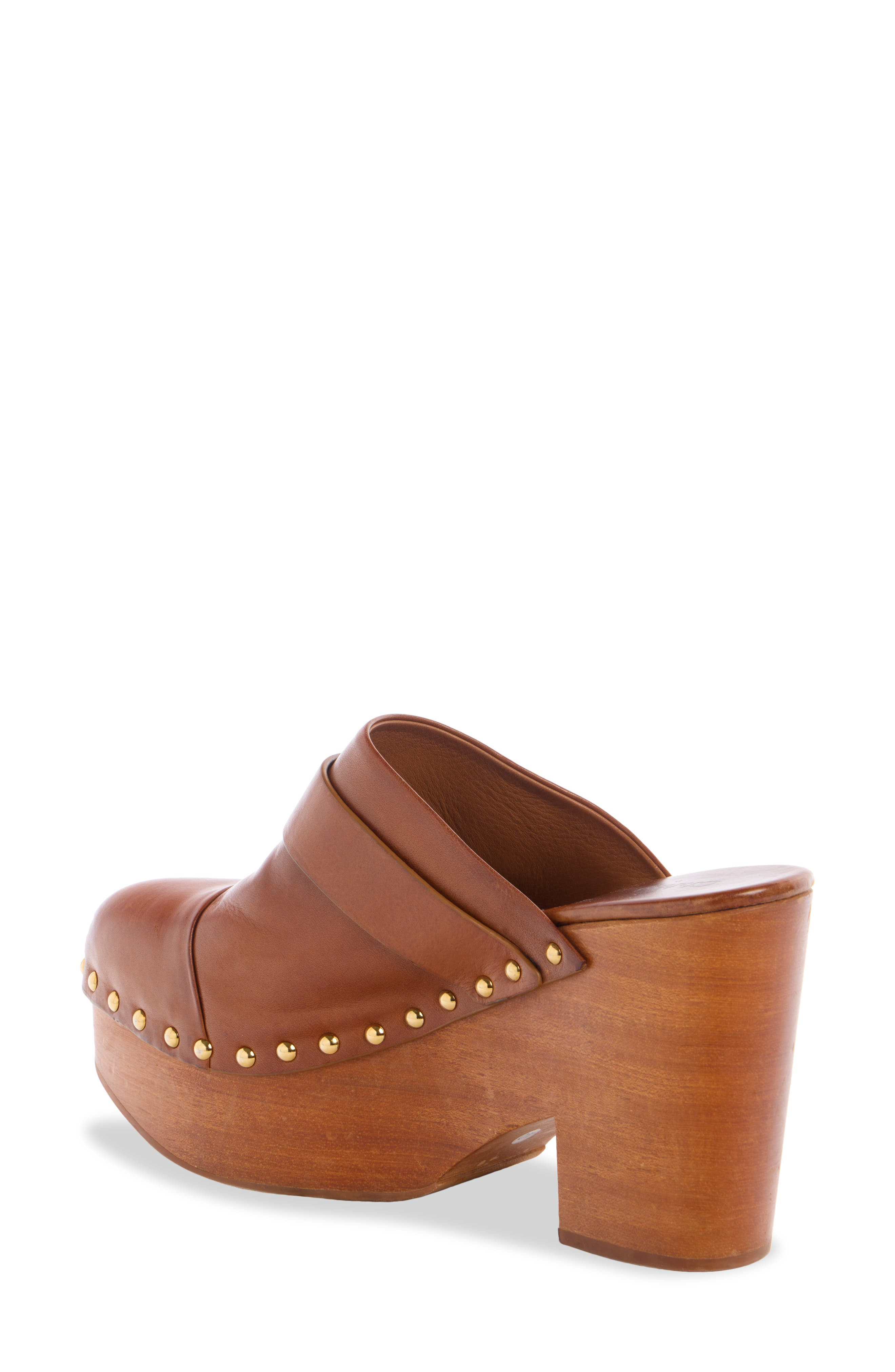 Chloé Jeanette Platform Clog in 27T Ginger Brown at Nordstrom - 2