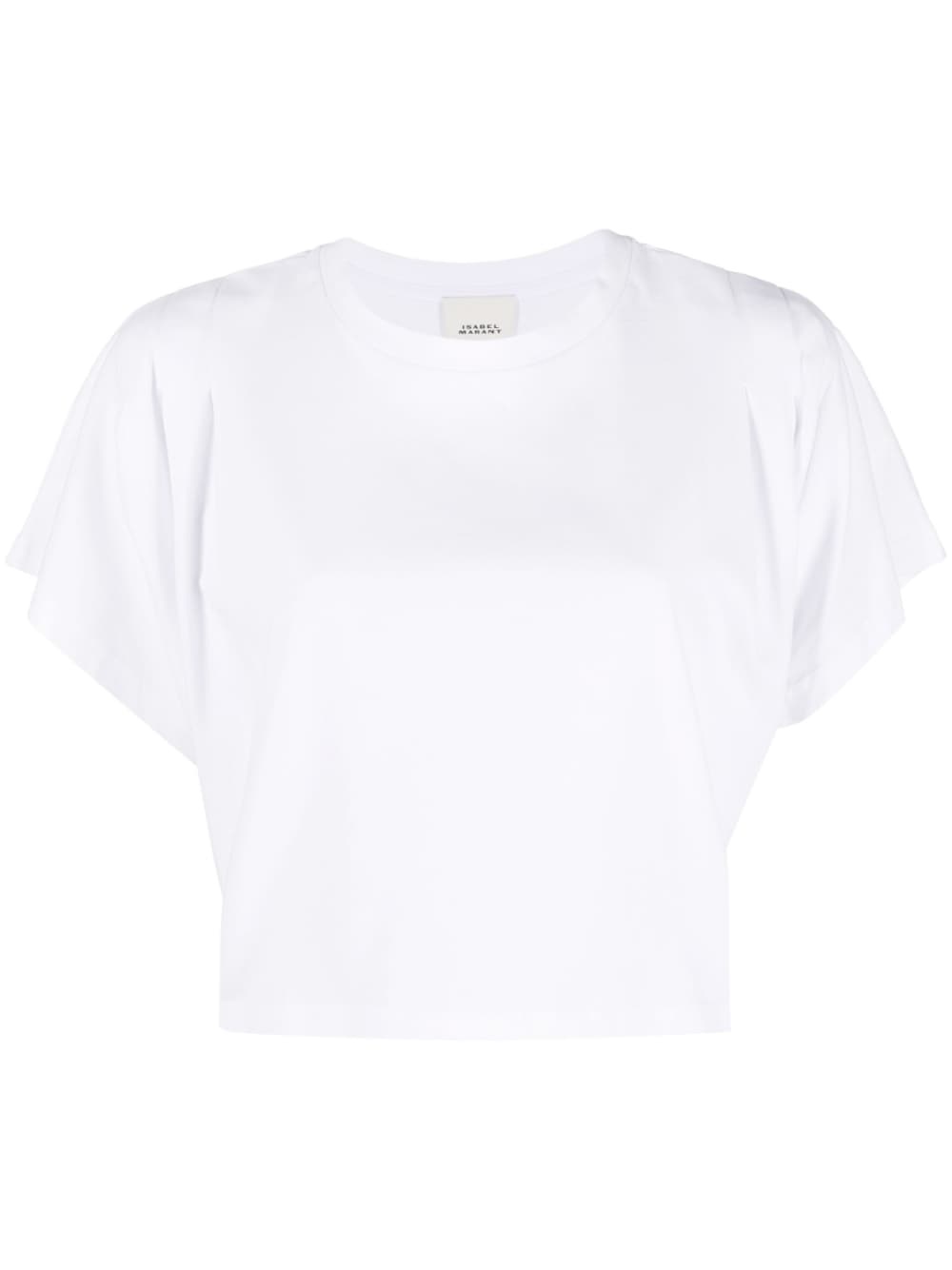 organic cotton cropped T-shirt - 1