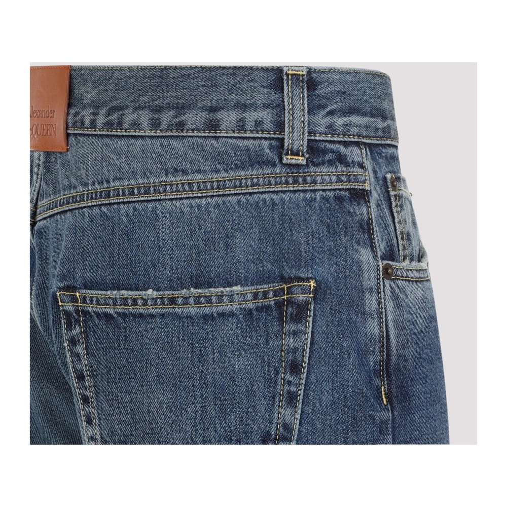 ALEXANDER MCQUEEN TURN UP JEANS - 4