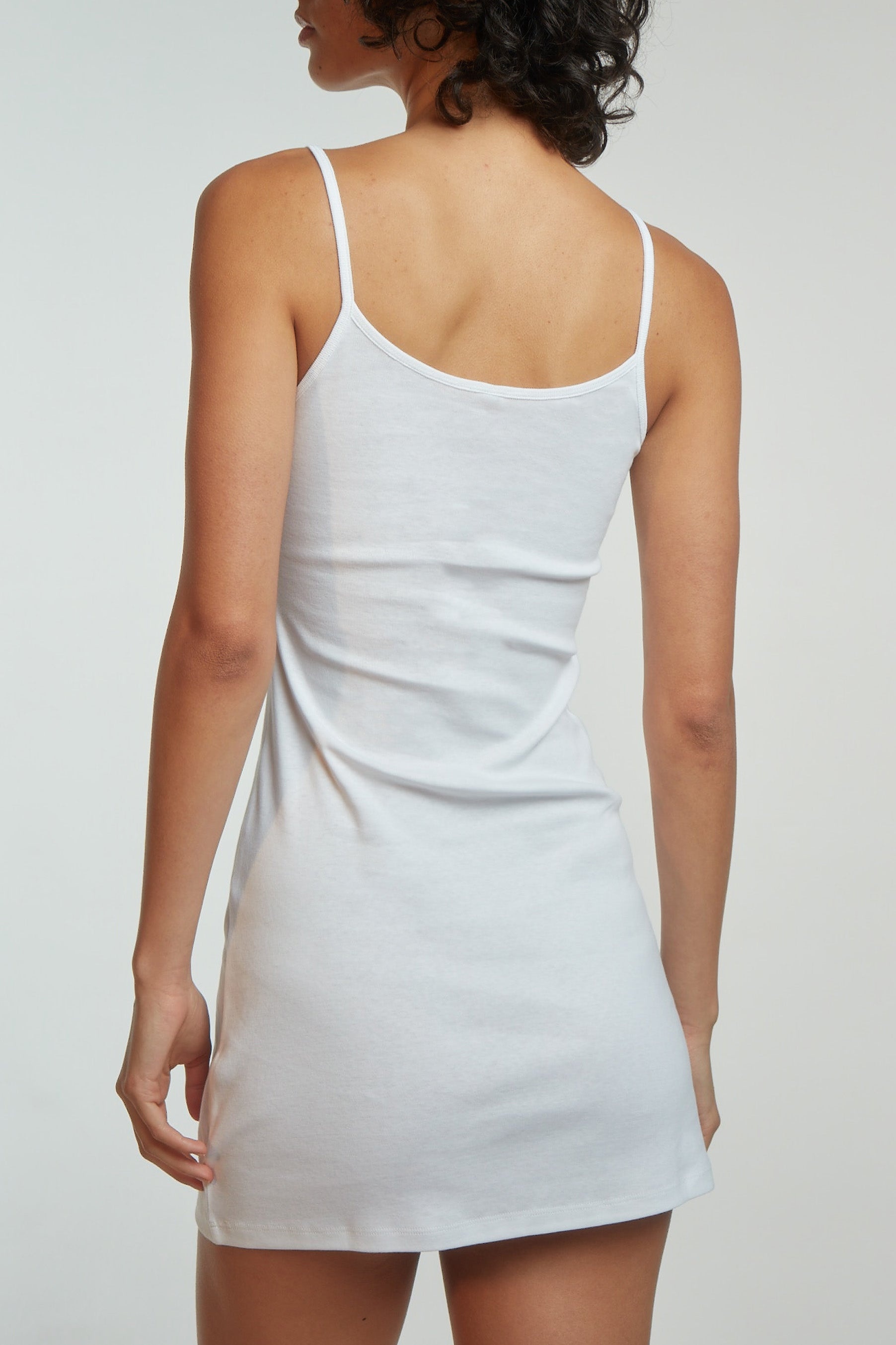 The Tank Dress: Cotton Jersey White - 5