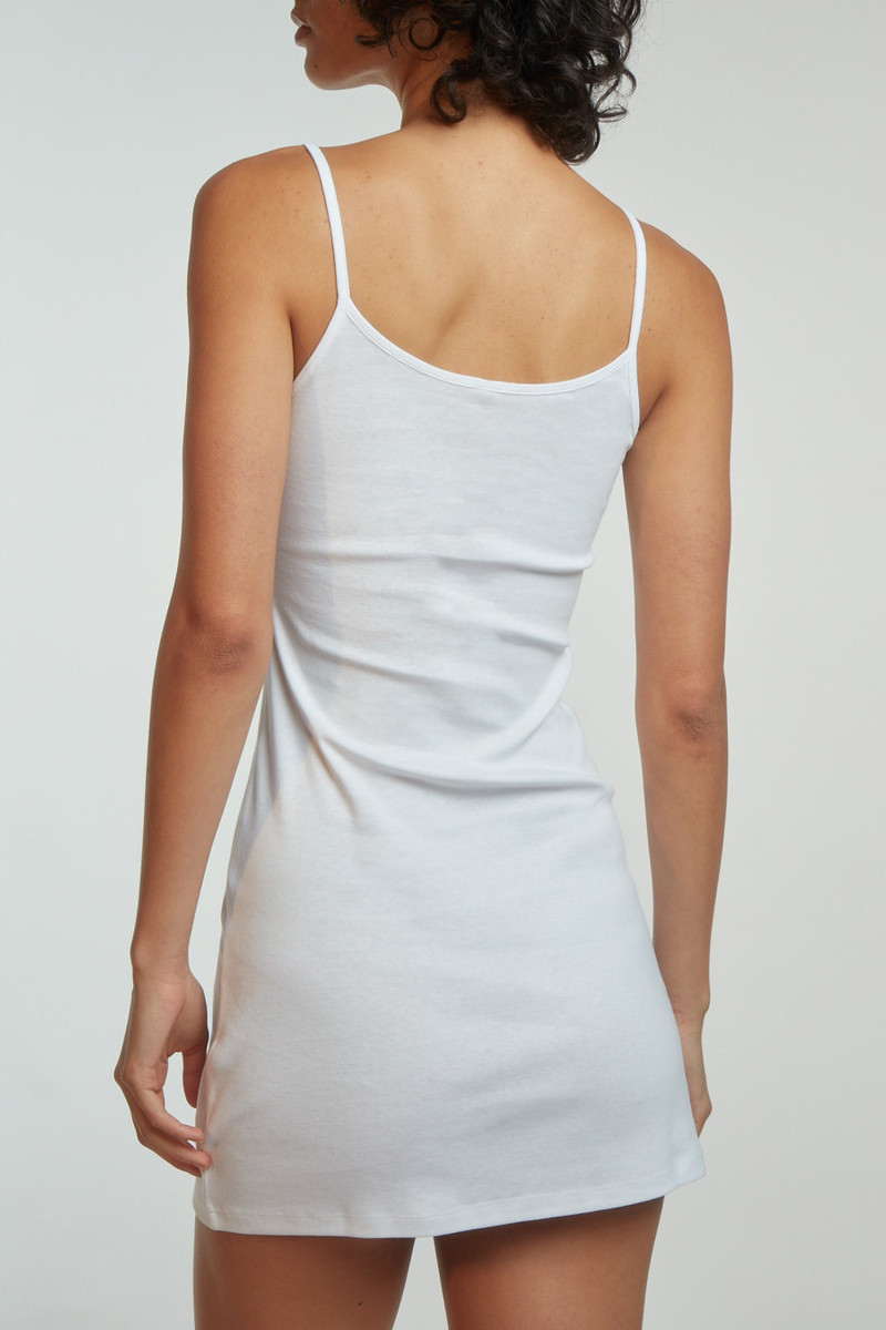 The Tank Dress: Cotton Jersey White 5