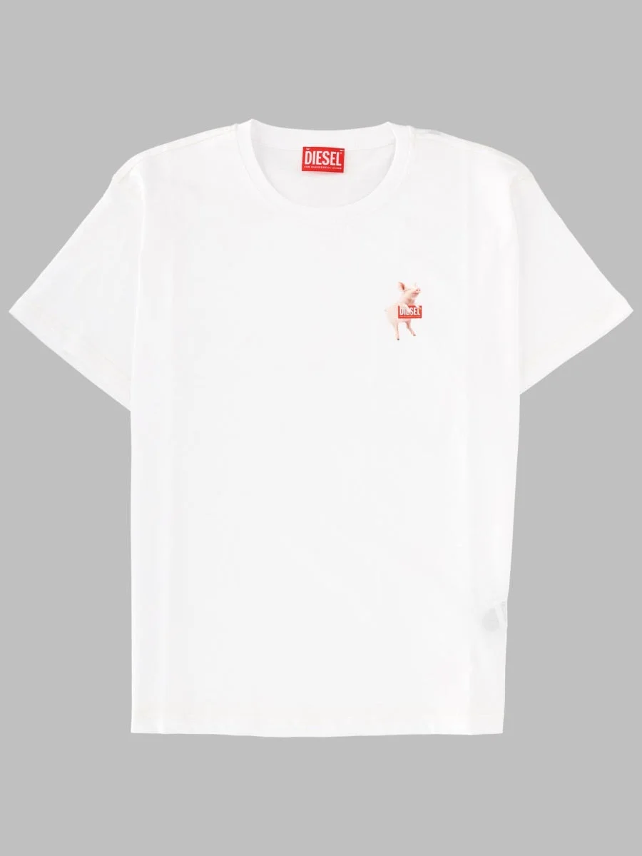 Diesel Women T-Shirt In Cotone Con Stampa Logo - 1