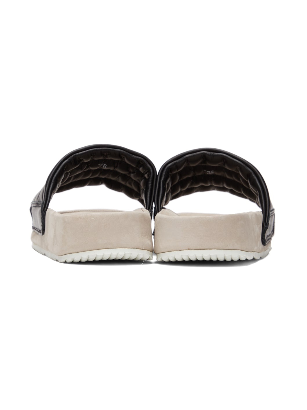 Black Pause Puff Sandals - 2