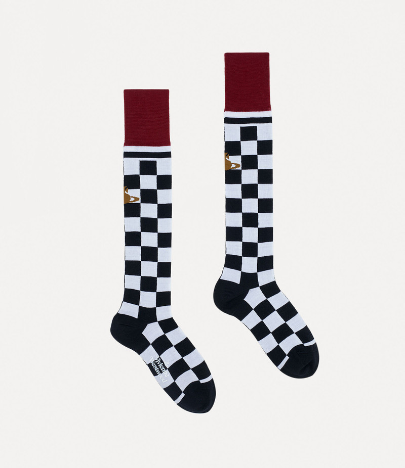 Vivienne Westwood CHECK HIGH SOCK outlook