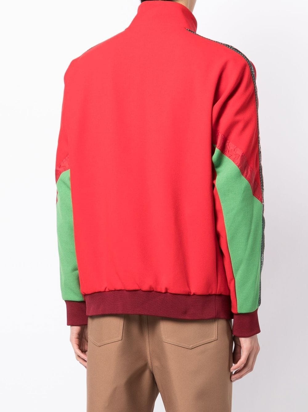 colour-block half-zip jumper - 4