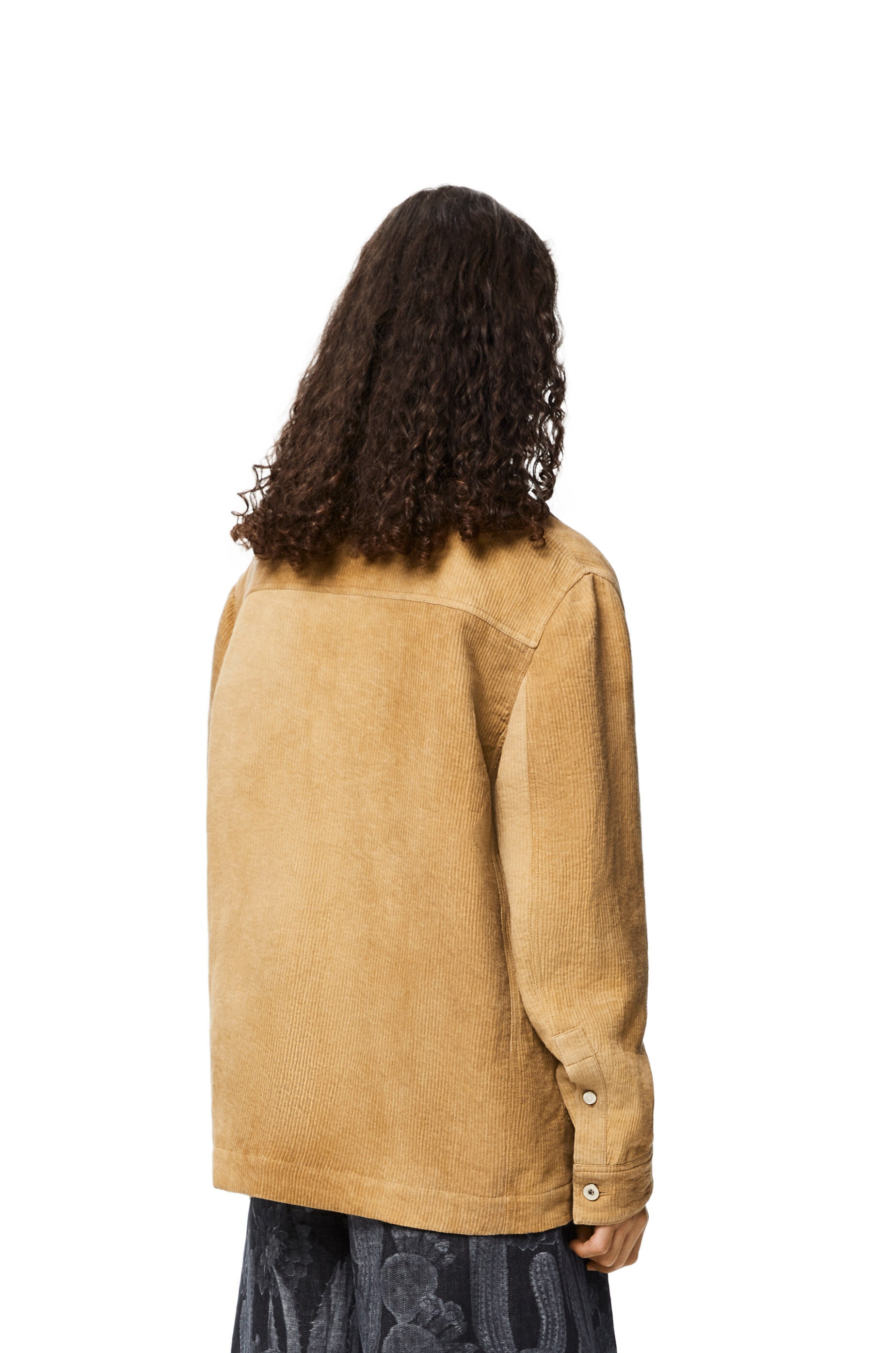 Corduroy workwear jacket in linen - 4