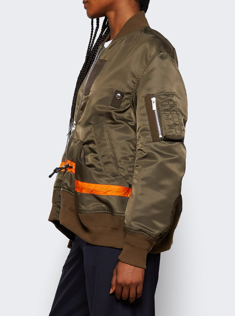 Nylon Twill Blouson Dark Khaki - 3