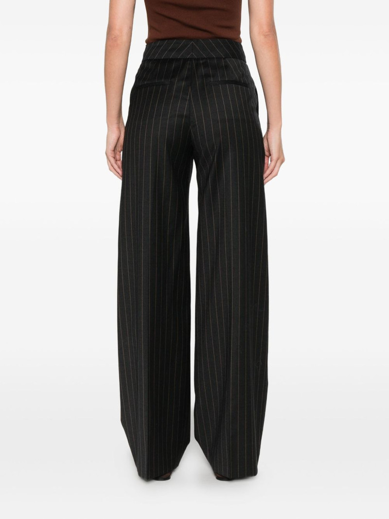 striped-pattern trousers 4