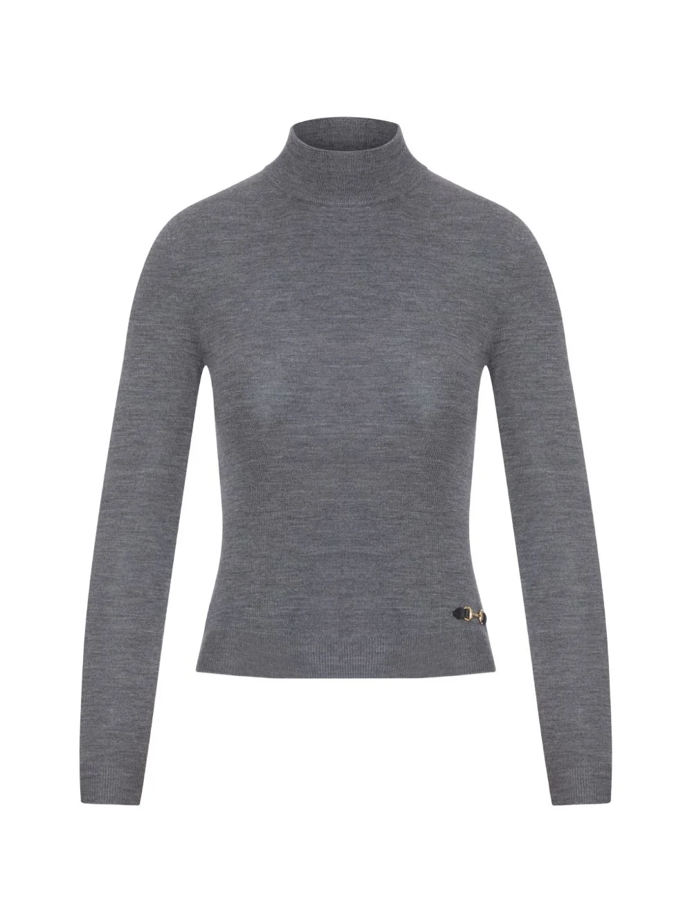 Horsebit roll-neck sweater - 1