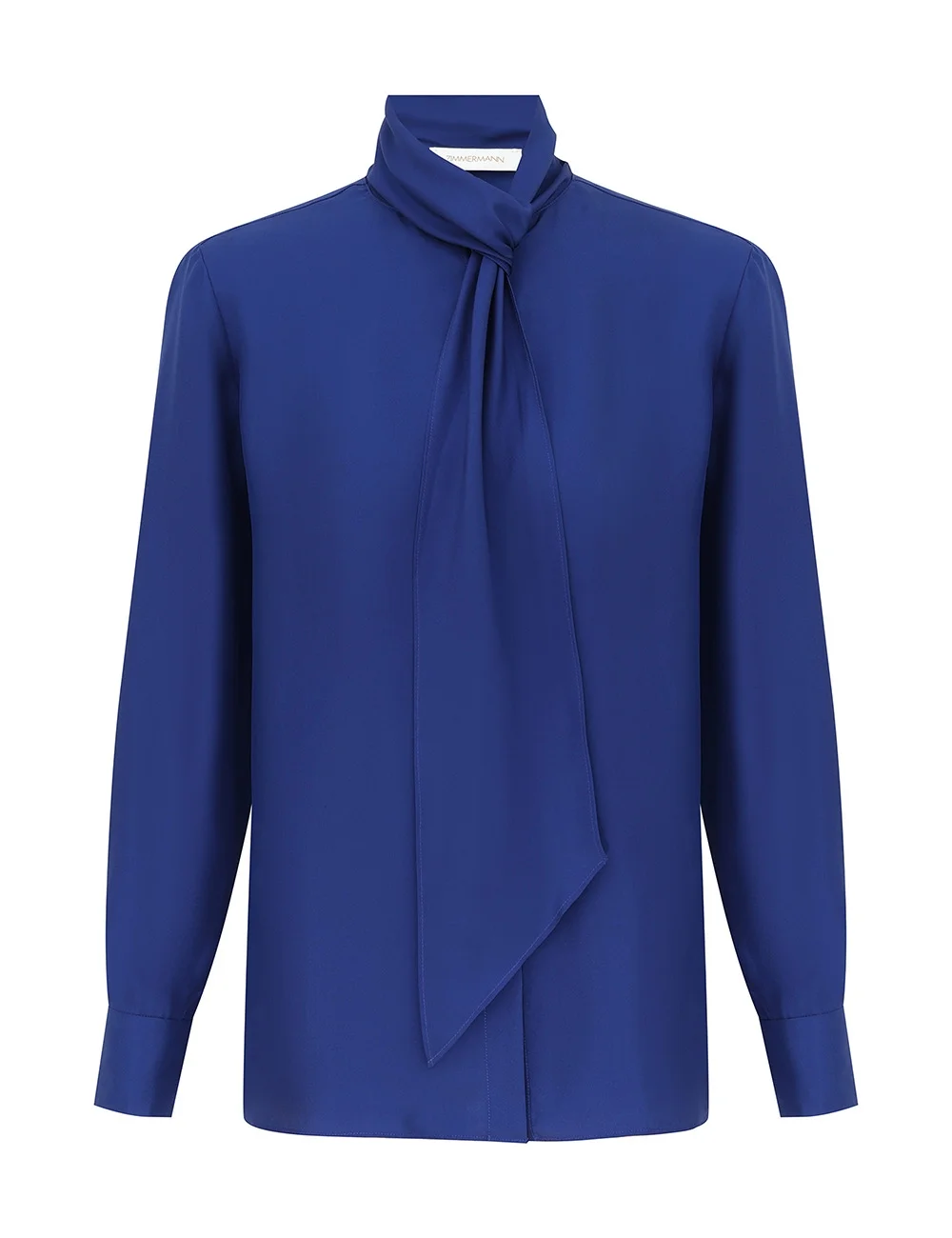 TWILL KNOT BLOUSE - 1
