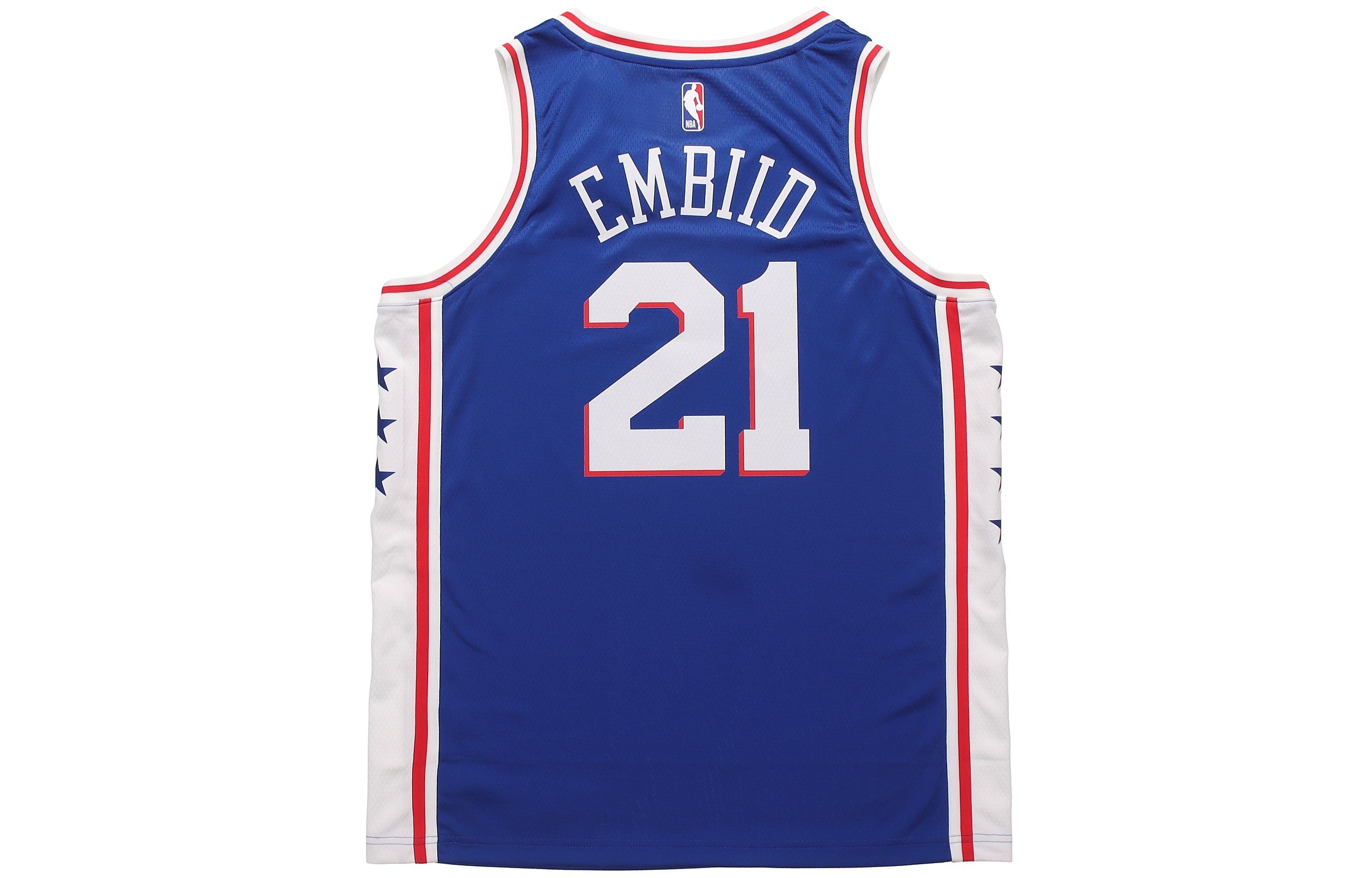 Nike NBA Swingman Jersey Basketball Sports SW Fan Edition Philadelphia 76ers 21 Blue CW3678-495 - 2
