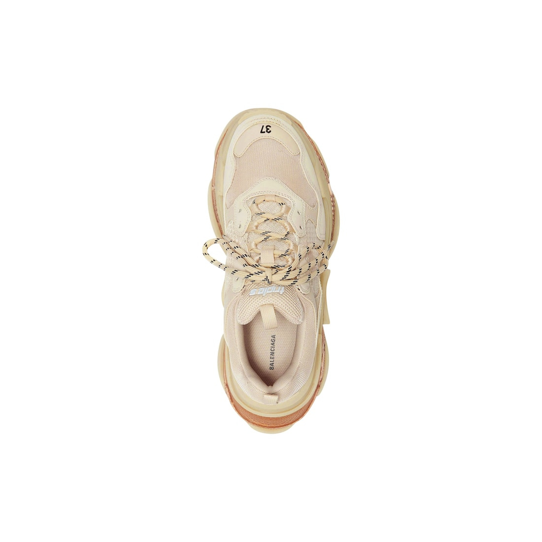Women's Triple S Clear Sole Sneaker in Beige - 5