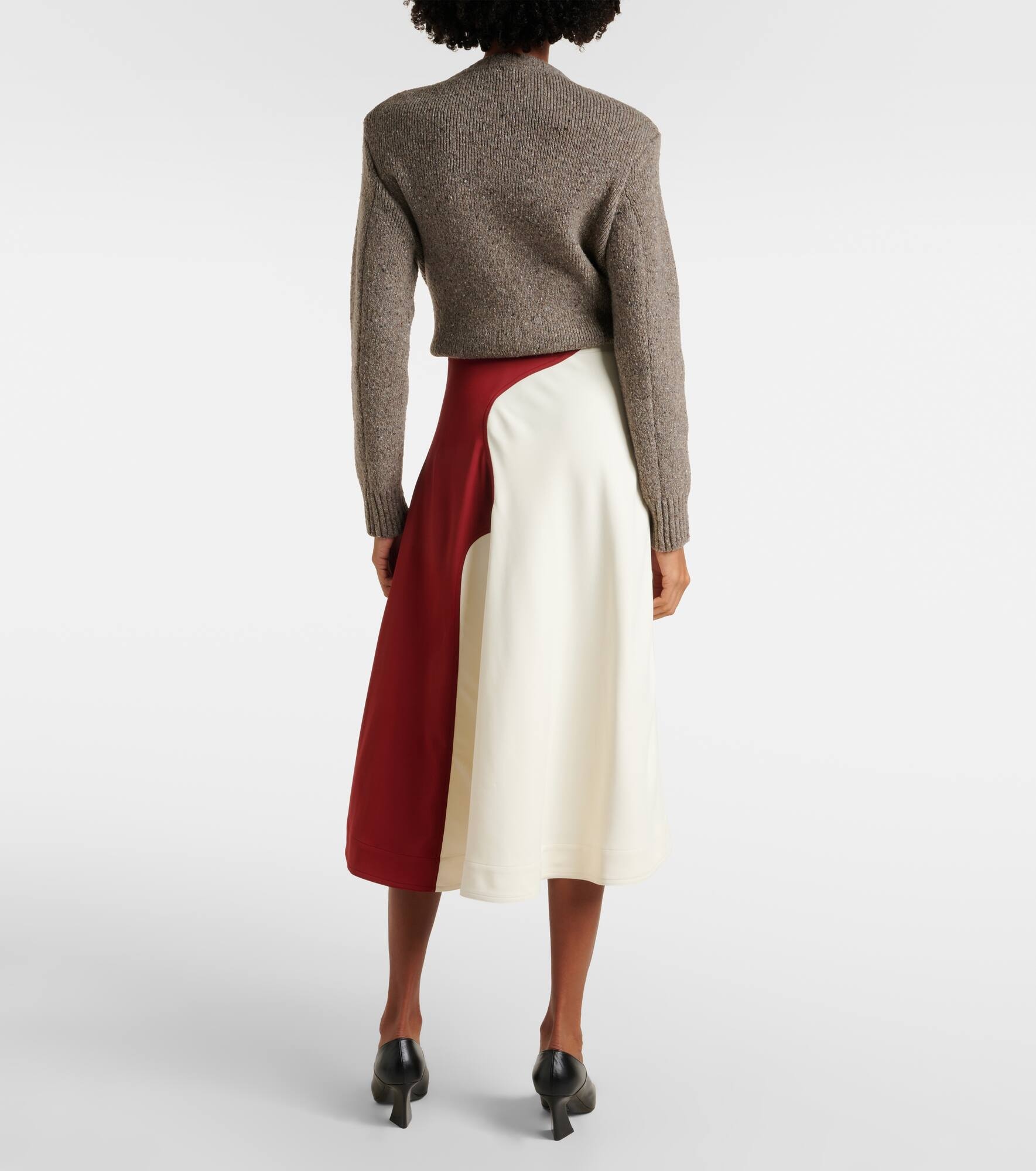 Intrecciato midi skirt - 3