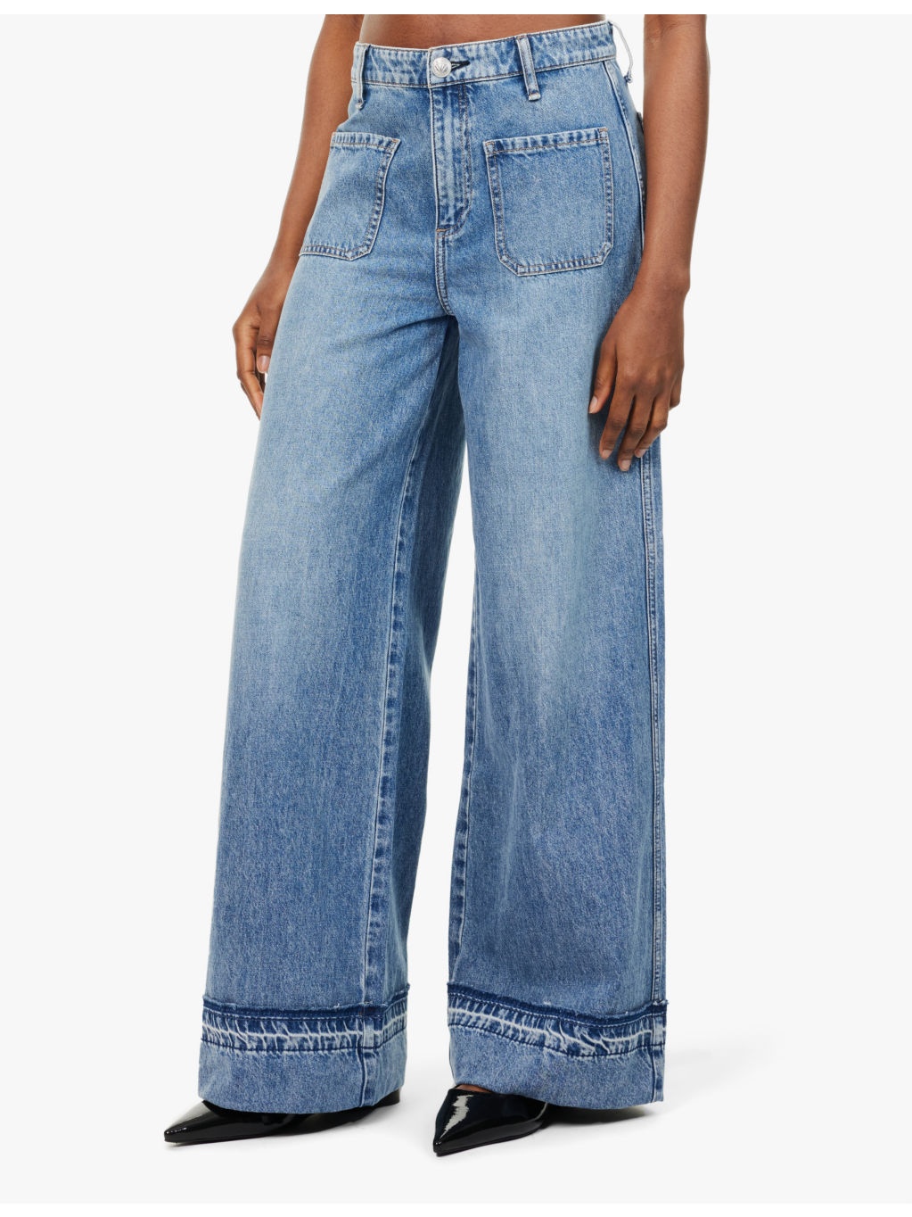 Marina wide-leg mid-rise jeans - 3