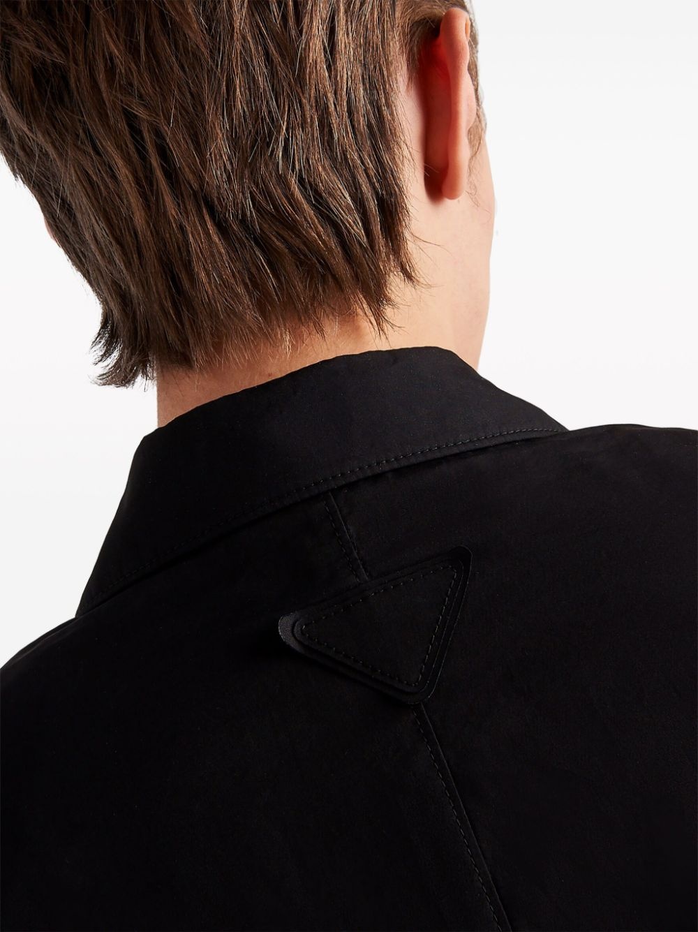 single-breasted cotton blazer - 6