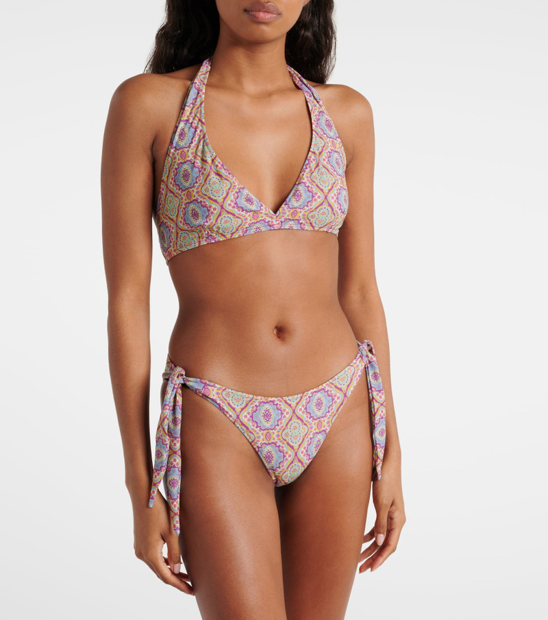 Etro Printed halterneck bikini outlook