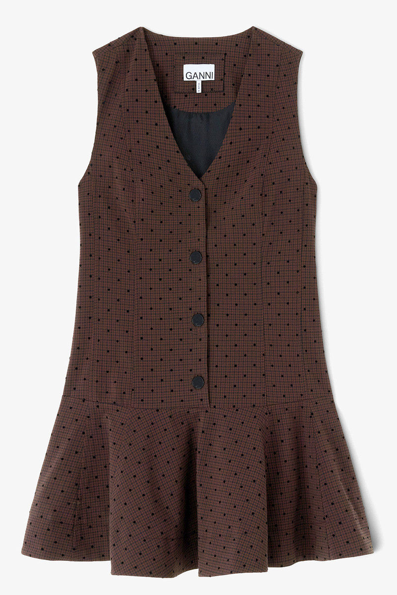 FLOCK CHECK SUITING DRESS 1