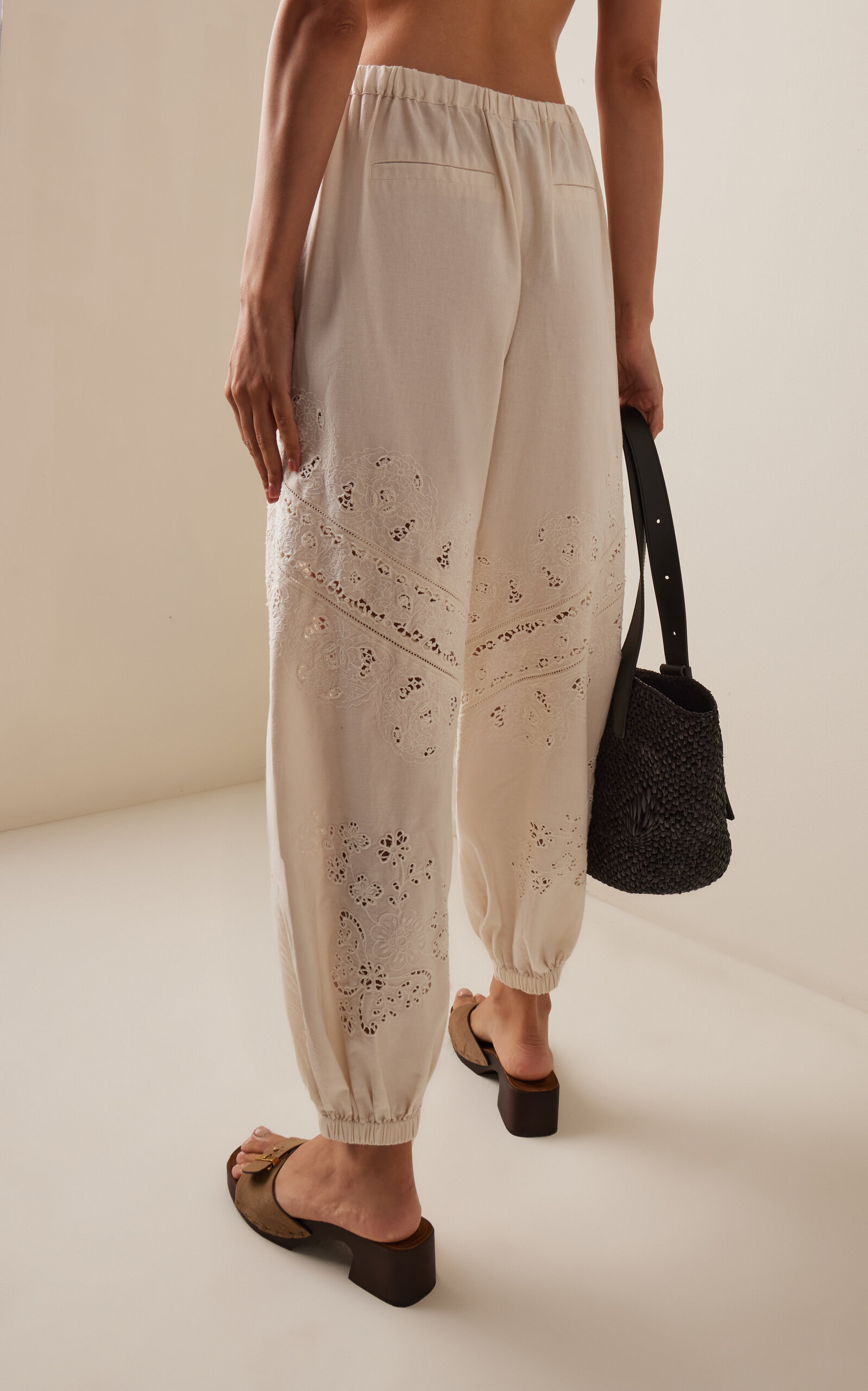 Shanna Lace Track Pants ivory - 4