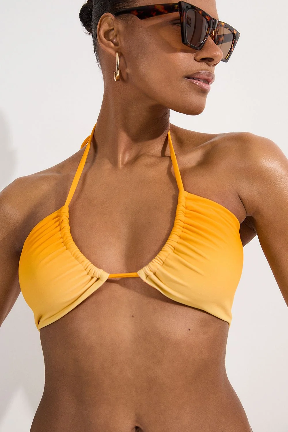 Slinky Ombre Halter Neck Bikini Top - 1