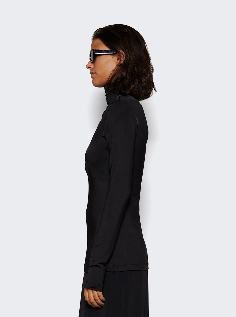 Noor High Neck Top Black - 4