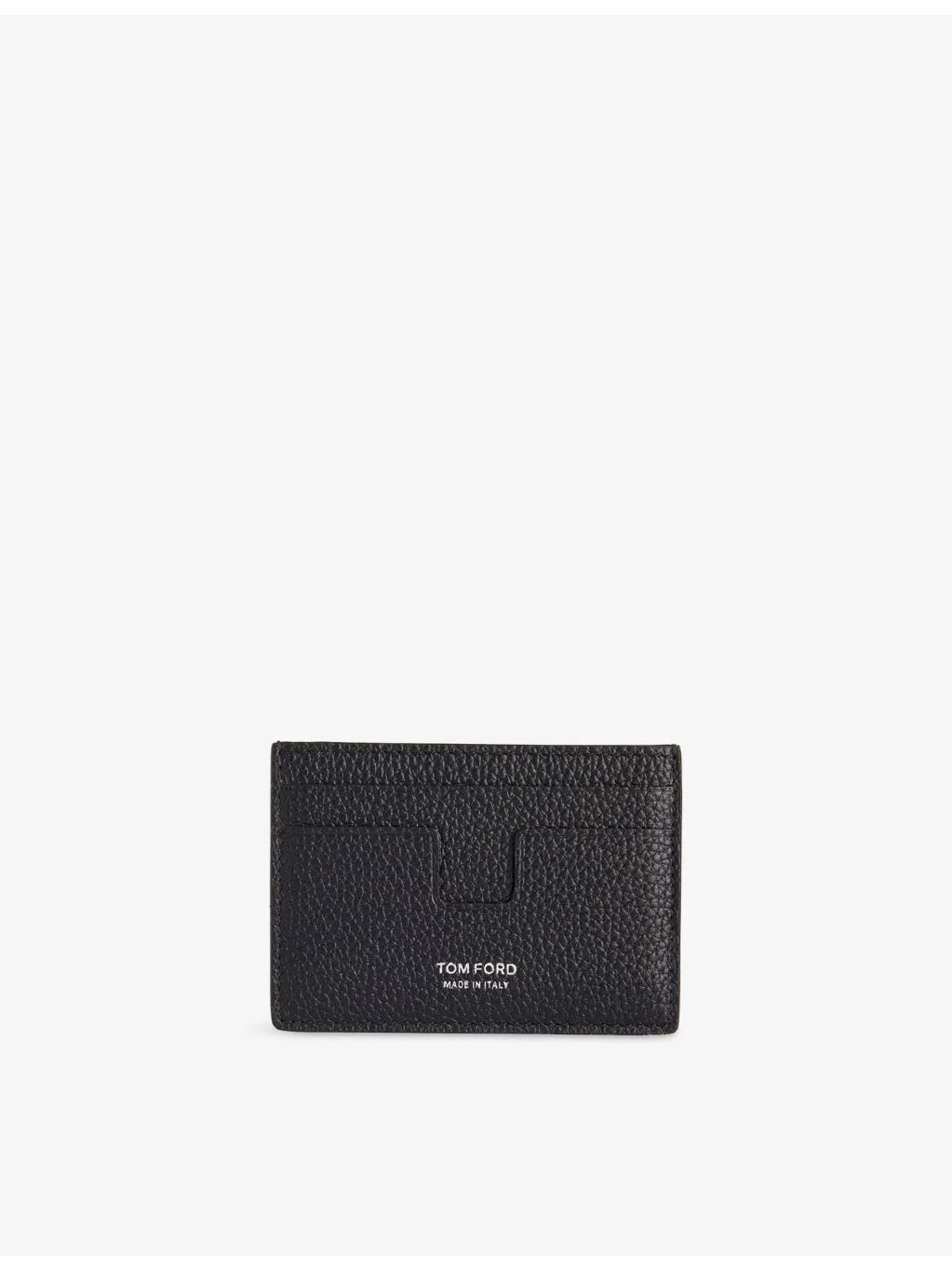 Logo Clip Leather Card Holder - 1
