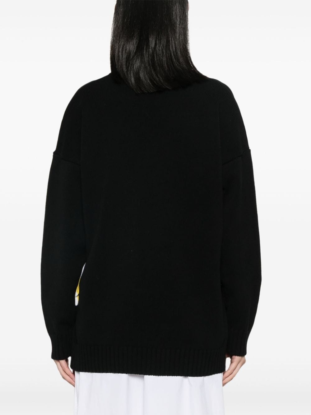 floral-intarsia-knit jumper - 4