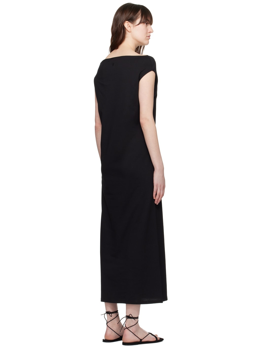 Black Martial Maxi Dress - 3