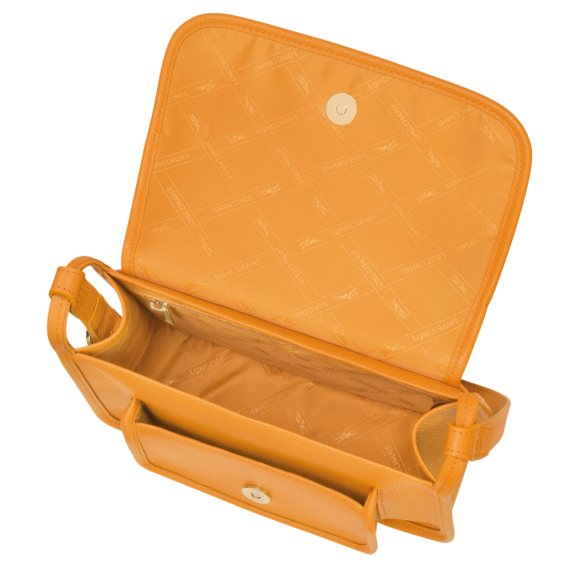 Le Foulonné S Crossbody bag Apricot - Leather - 5