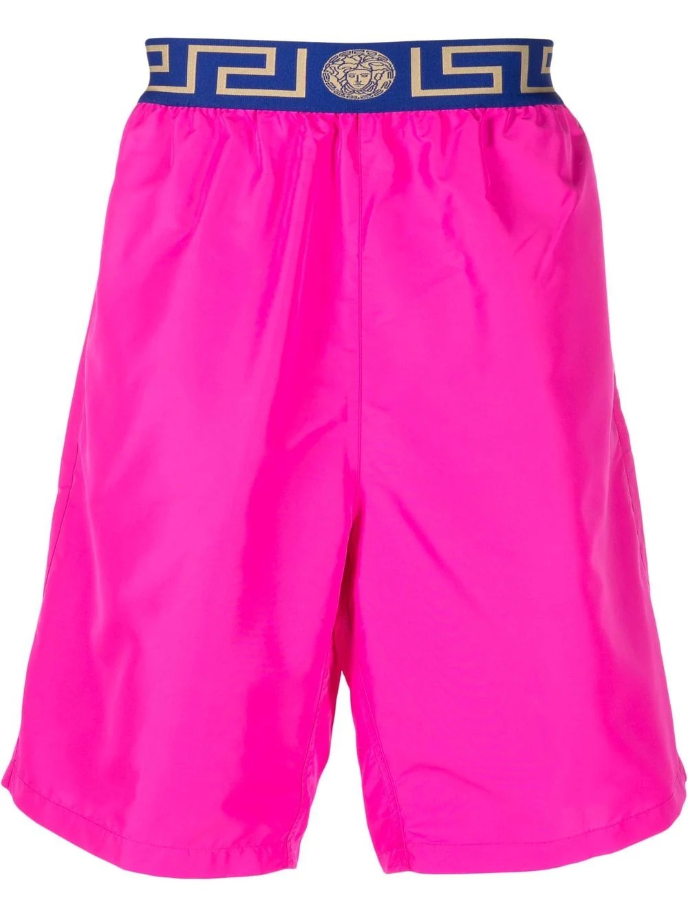 Greca-waistband swim shorts - 1