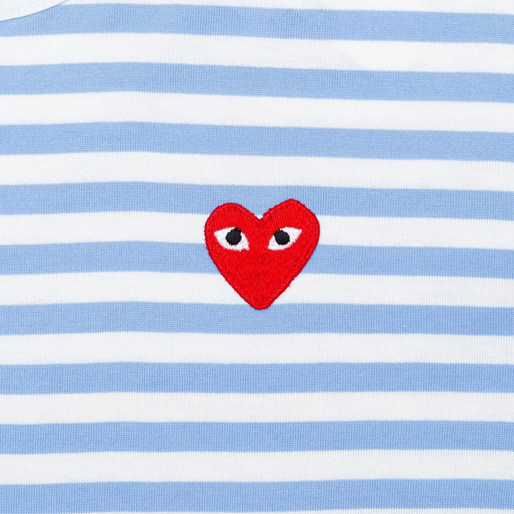 PASTELLE WOMEN'S STRIPED L/S SHIRT - BLUE - 4