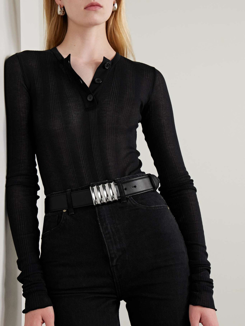 KHAITE Julius medium leather belt outlook