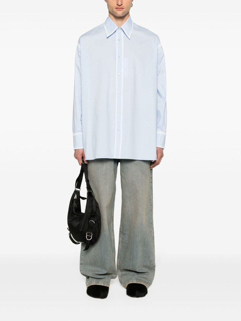 MM6 Maison Margiela distressed cotton shirt outlook