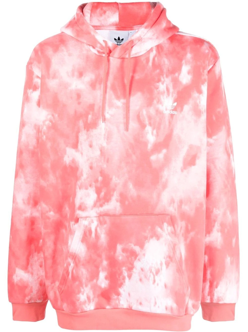 tie dye-print pullover hoodie - 1