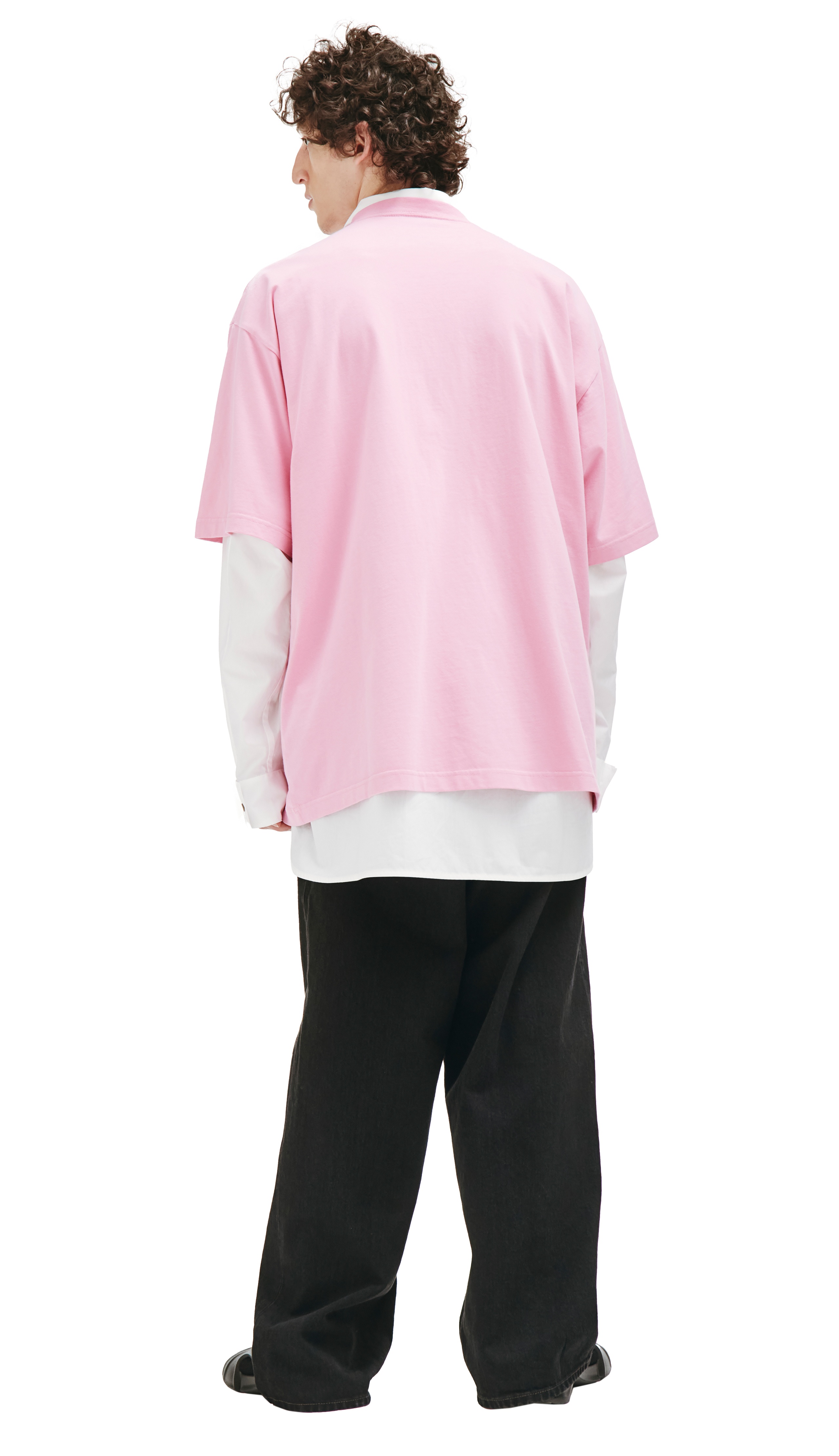 PINK 'GAY PRIDE' EMBROIDED T-SHIRT - 3