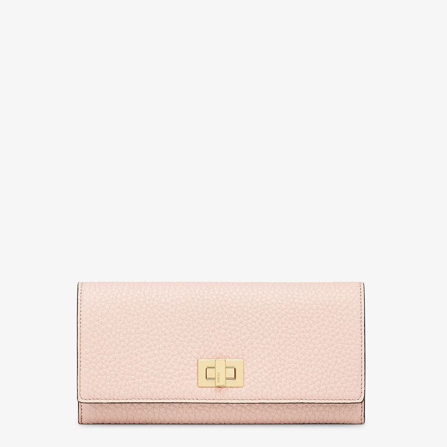 Pink leather wallet - 1