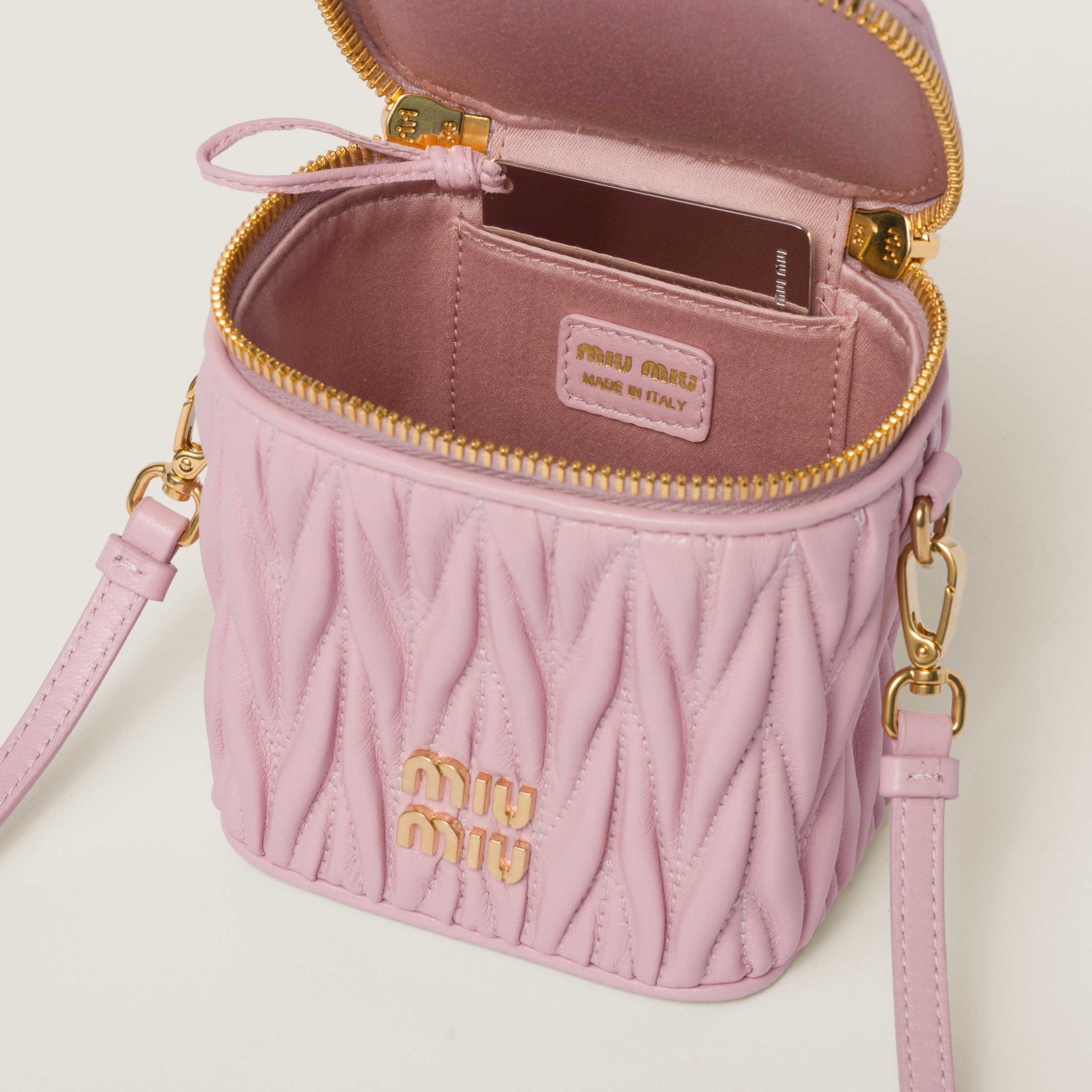 Matelassé nappa leather mini-pouch - 4