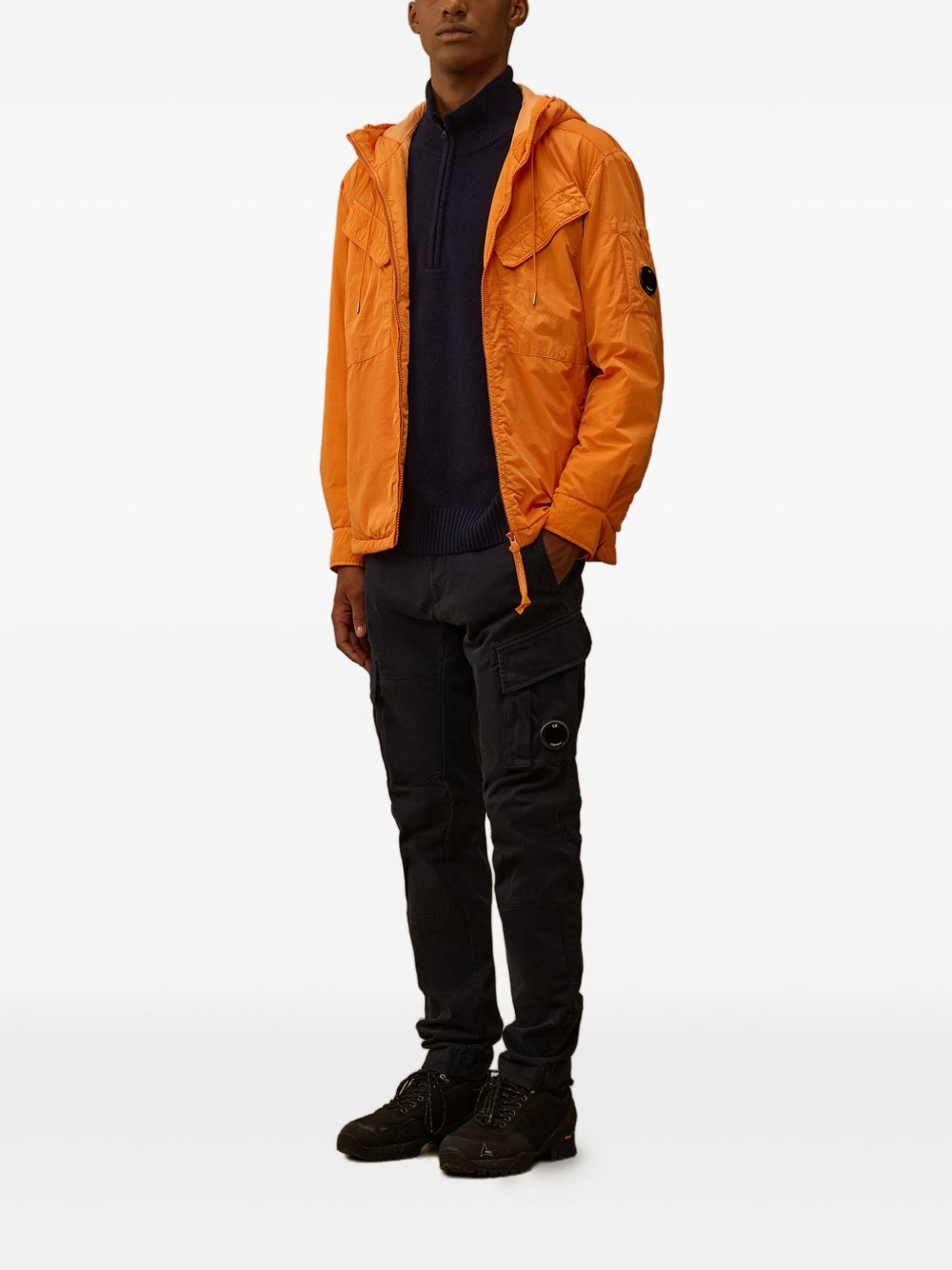 half-zip lens-detail sweater - 2