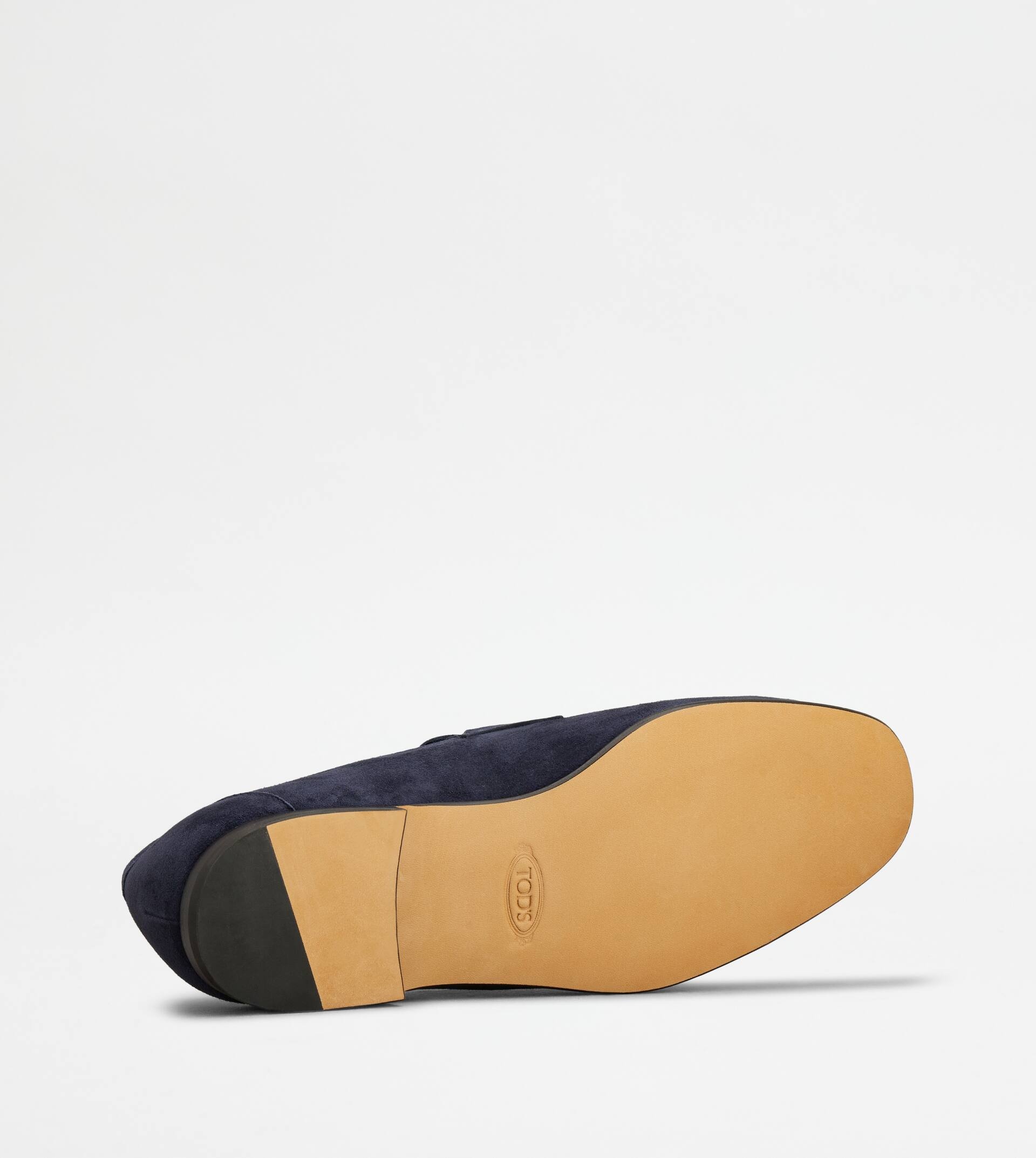 LOAFERS IN SUEDE - BLUE - 4