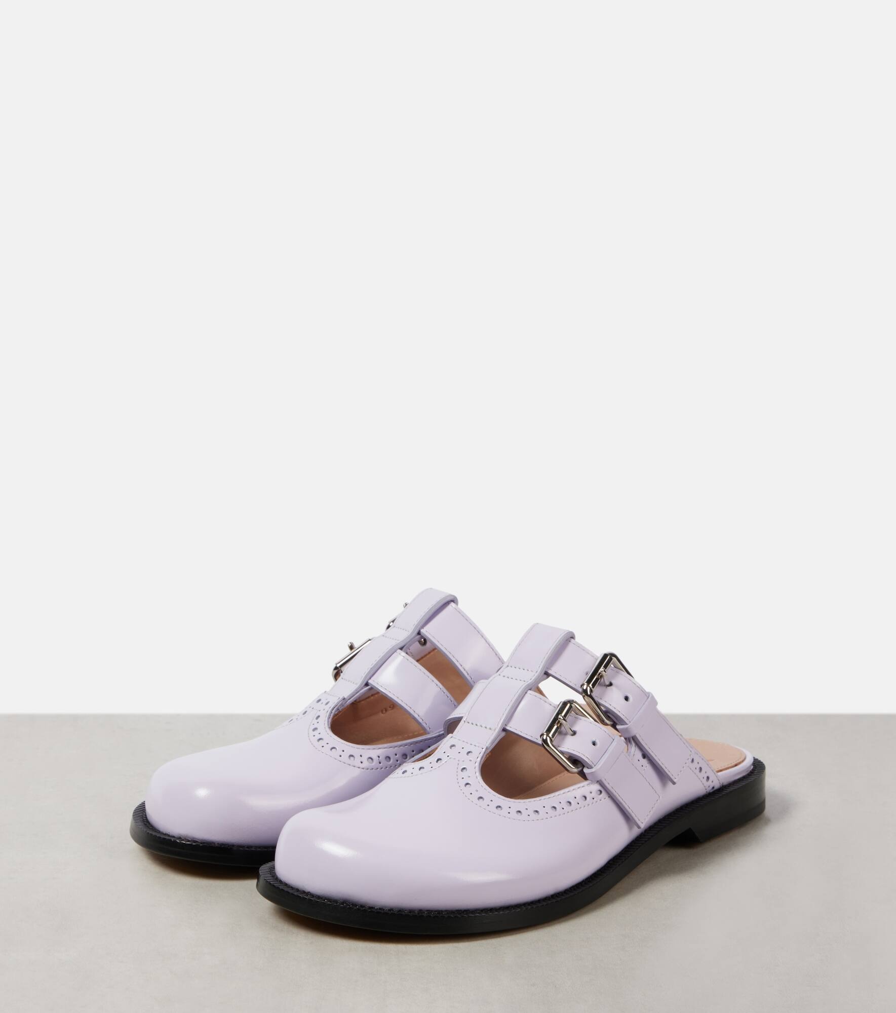 Campo brushed leather mules - 4