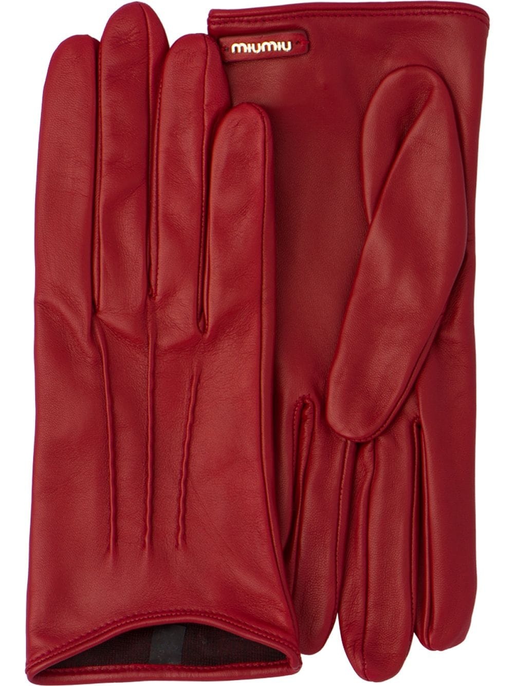 logo plaque gloves - 1