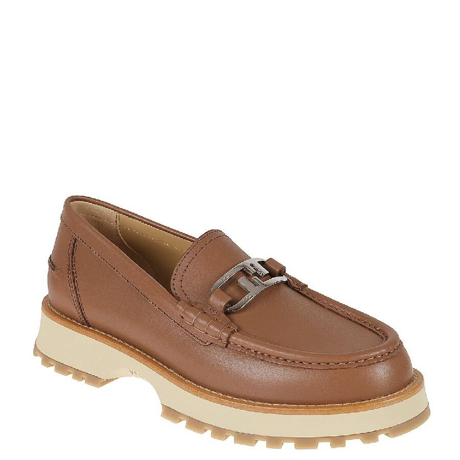 Fendi O'Lock Slip-On Leather Loafers - 2