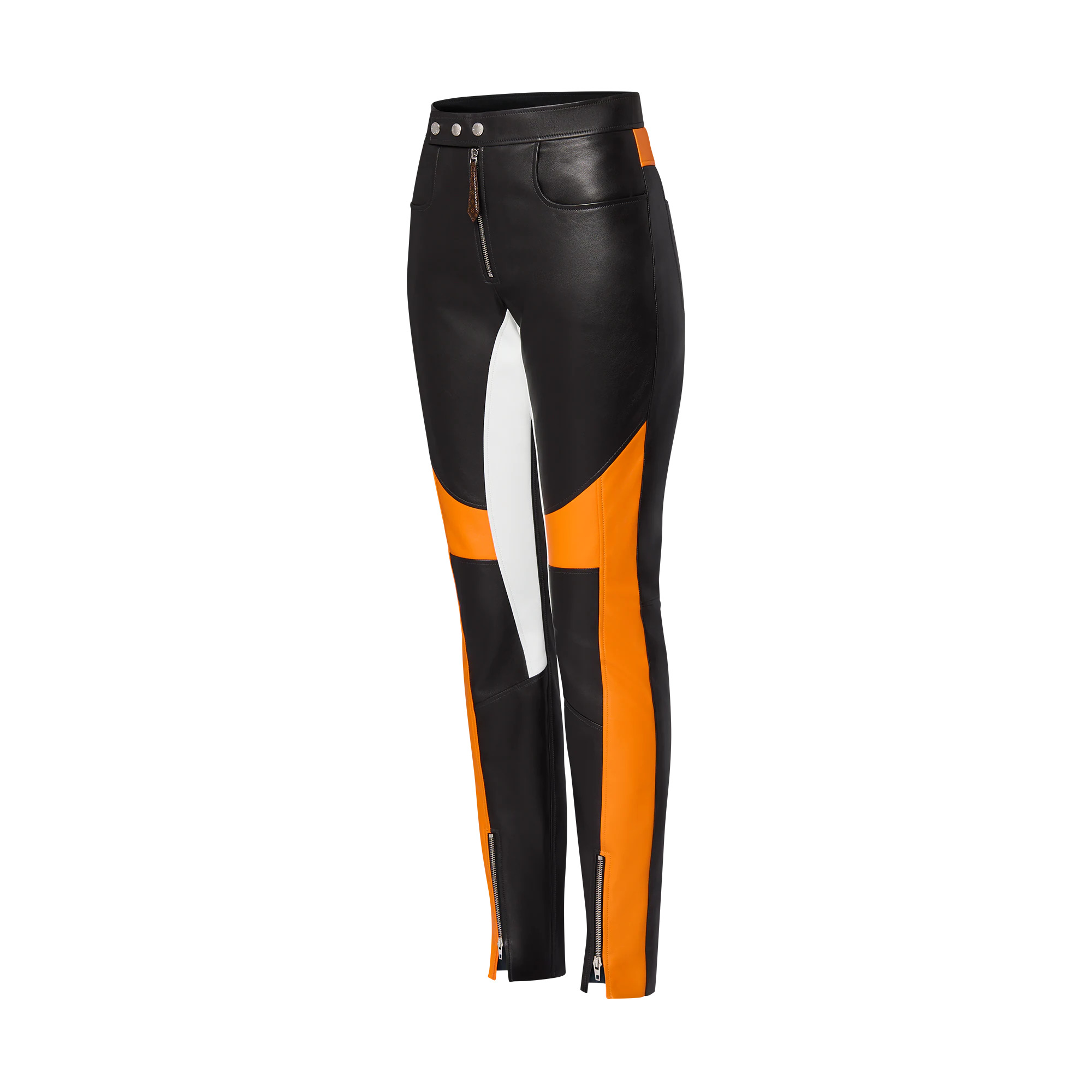 Color-Blocked Biker Pants - 2