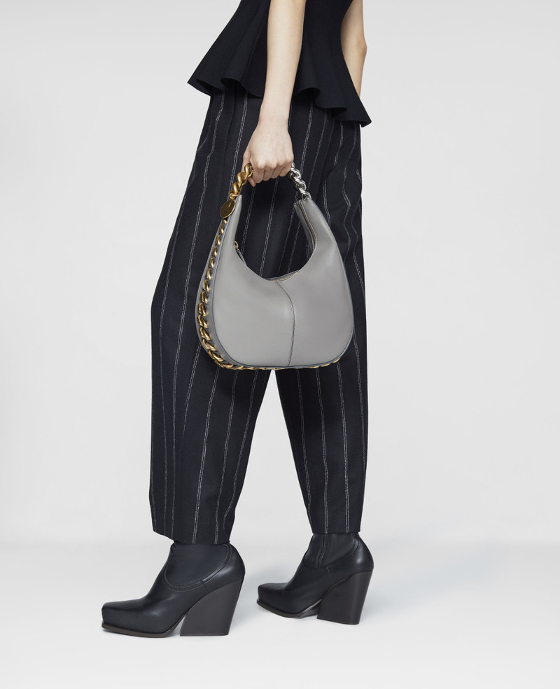 Stella By Stella Chalk Striped Cropped Wool Trousers 4