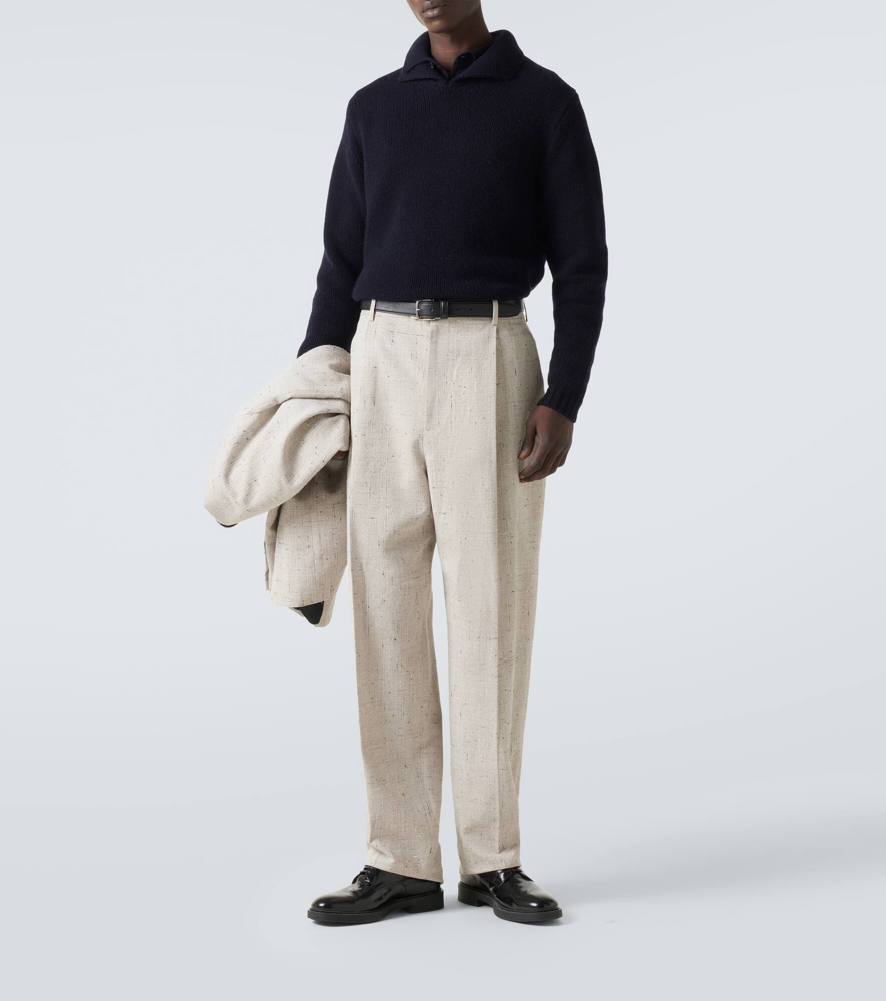 Wool and cashmere polo sweater - 2